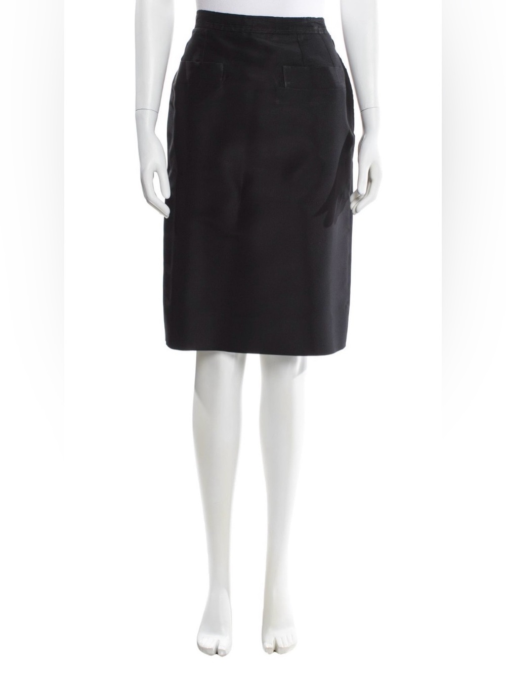 Yves Saint Laurent rive gauche YSL Paris vintage silk skirt in black size EU 44